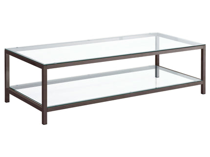 Natasha - 1 Shelf Coffee Table - Nickel