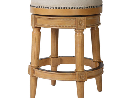 Rustic Elegance Backless Swivel Stool