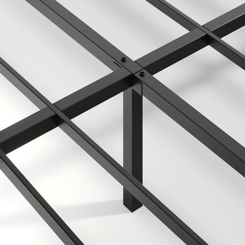 Floating Bedstead With Charging Station And LED Lights