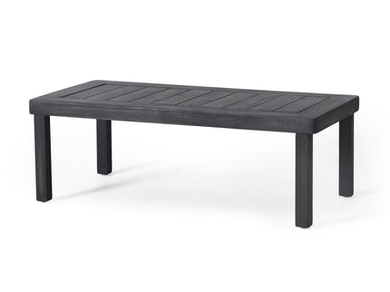 Acacia Wood Loveseat And Coffee Table Set With Cushions