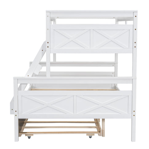 Bunk Bed With Ladder And Safety Guardrail