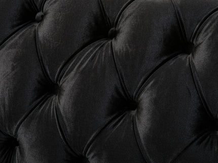Chesterfield Loveseat Sofa, 2 Person Rolled Arm Upholstered Couch