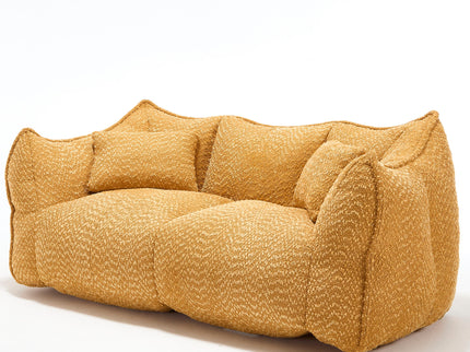 Comfortable Dual Beanbag Chair With High Resilience Foam Core For 2 People