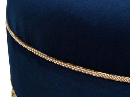 Yolanda - Round Upholstered Accent Ottoman