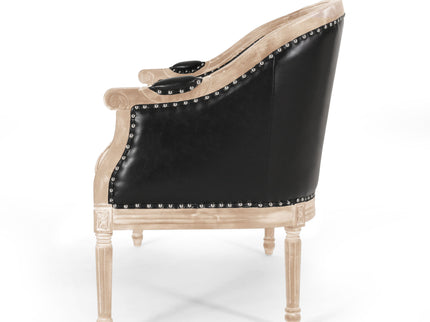 French Country Chesterfield Style Tufted Loveseat