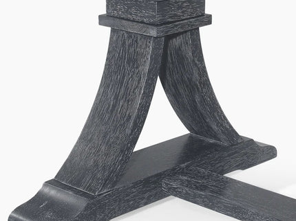 Devingo - Extendable Dining Table Rustic Style - Gray