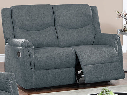 Modern Style Recliner Loveseat With Plush Armrest And Headrest
