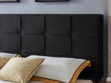 Marakesh - Contemporary Fabric Upholstered King / California King Headboard - Black