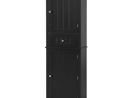 Tall Freestanding Bathroom Storage Cabinet With Drawer And Adjustable Shelf