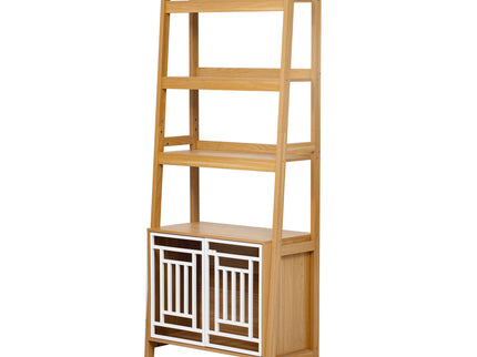 Modern Furniture Style 2 In 1 Pet Friendly Dog Crate Ladder Bookcase - Ancient Oak