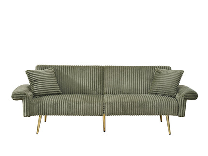 Luxury Foldable Double Sofa Bed With Folding Armrests