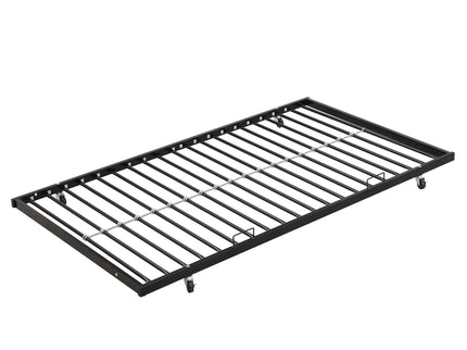 Modern Metal Bunk Bed With Side Ladders And Guardrail