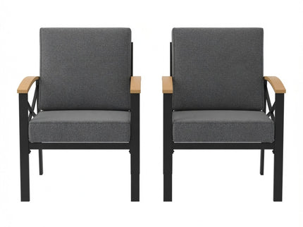 Outdoor Patio Armchair, All Weather (Set of 2)