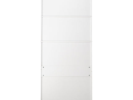 Fluted Kitchen Pantry Cabinet With 3 Keyboard Drawers & 6 Adjustable Door Shelves