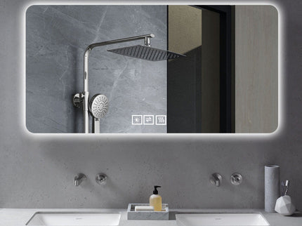 LED Bathroom Mirror With 3 Color Dimmable Backlight