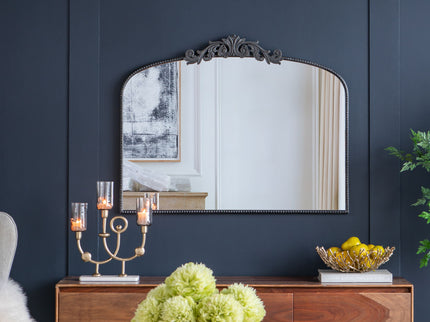 Arch Mirror, Baroque Inspired Wall Decor For Bathroom, Bedroom, Living Room