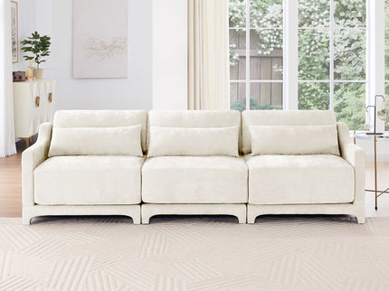 Elegant Sofa With Ergonomic Design And Lumbar Pillows
