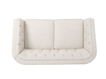 Sophisticated Loveseat With Diamond Stitched Detailing