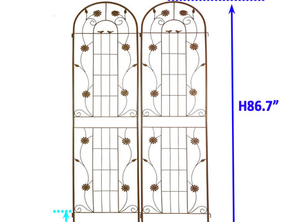 Metal Garden Trellis Rustproof Trellis For Climbing Plant Outdoor Flower Support