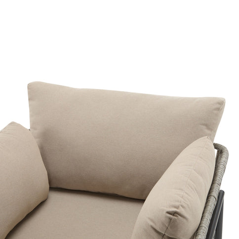 Rope Lounge Chair With Cushions For Modern Spaces