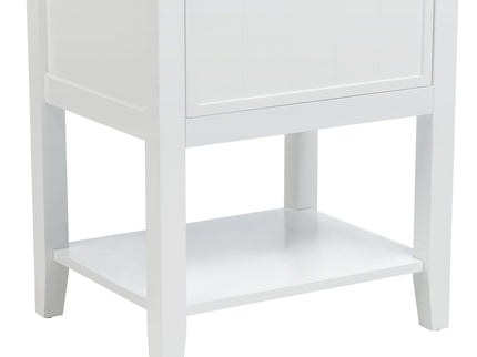 Modern Bathroom Vanity With Sink, Soft-Closing Door And Open Shelf