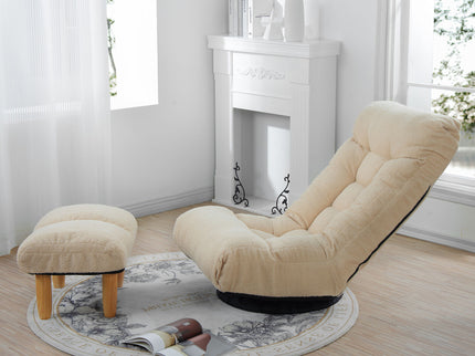 Adjustable Japanese Reclining Floor Chair Sofa With Metal Frame For Living Room