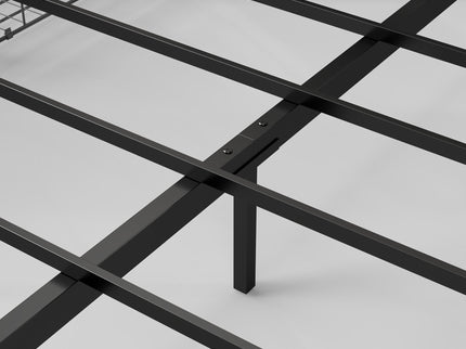 Platform Bed Frame With RGB LED Lights, Charging Station, Storage Headboard & 4 Underbed Drawers