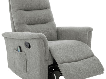 Manual Recliner Chair With 8 Point Massage And Swivel Function