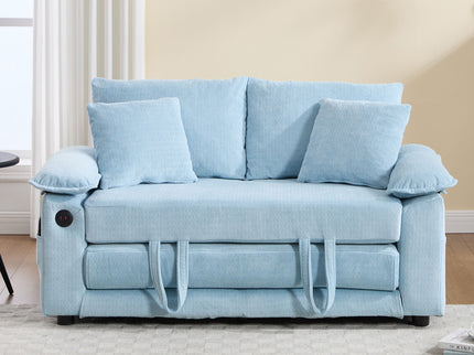 Upholstered Futon Convertible Floor Sofa Bed
