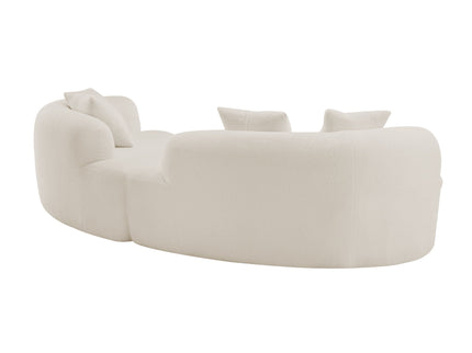 Curved 4 Seater Full Compression Sponge Sofa