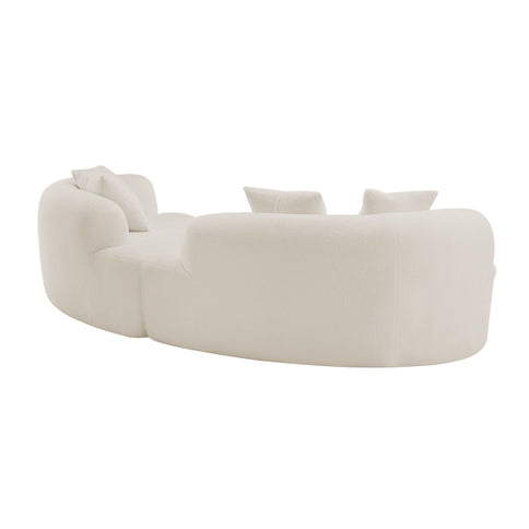 Curved 4 Seater Full Compression Sponge Sofa