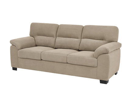 3 Seater Sofa With Padded Armrests And Triangular Leg