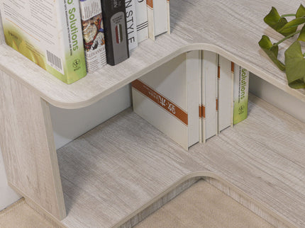 L-Shaped Corner Bookshelf