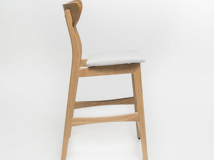 Retro Modern Counter Height Chair Set With Cushioned Seats