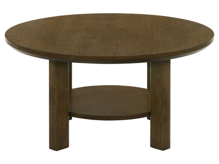 Crispin - Round Table With Lower Shelf