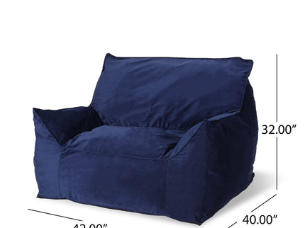 Allea - Bean Bag Chair With Armrests