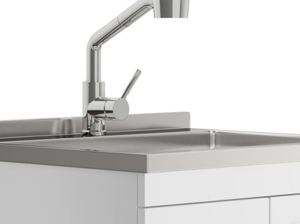 Cardinal - Laundry Cabinet With Faucet And Sink - White - Wood