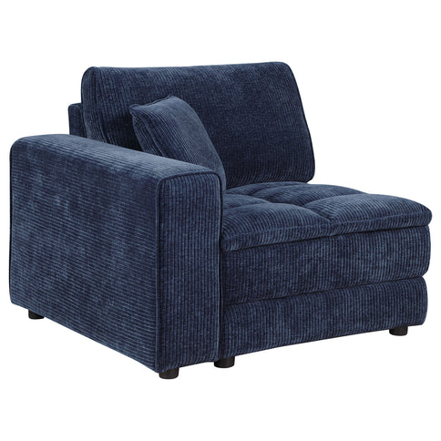 Azure - 6 Piece Upholstered Modular Sectional Sofa - Blue
