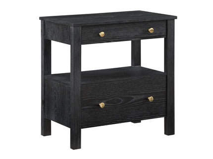 Danielle - 2 Drawer Nightstand - Black