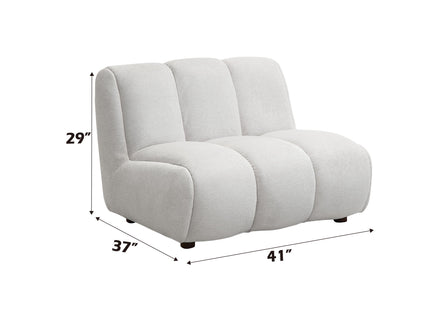 Manilla - Sectional Sofa With Chair - Ivory White