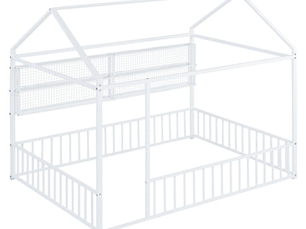 House Frame With Fence And Shelves