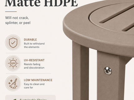 Round Outdoor Side Table