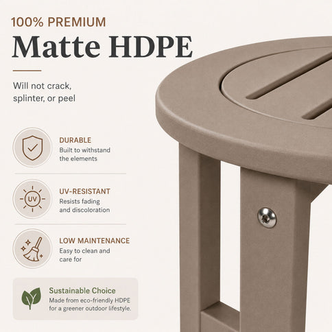Round Outdoor Side Table