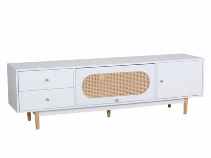 70" TV Stand With Drawers - White