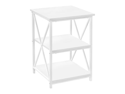3 Tier Accent Table, Side Marble Look Contemporary & Modern