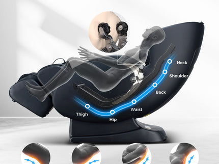 Bosscare - 3D Zero Gravity Massage Chair, Full Body Shiatsu Recliner With App