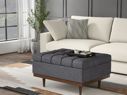 Mariah - Upholstered Lift Top Table Storage Ottoman