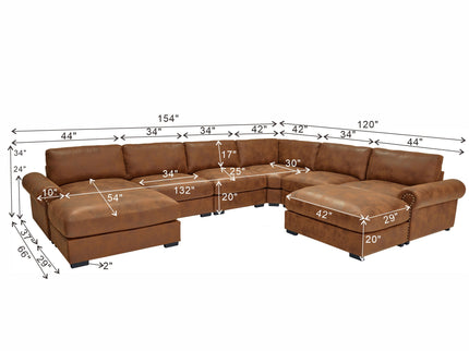 Modular Sectional - Brown