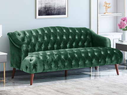 Comfy 3 Seat Sofa With Wooden Legs, For Living Room And Study