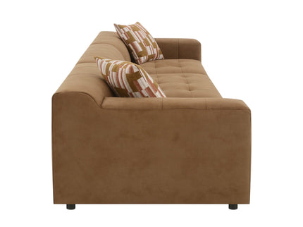 Modular Sofa Set With 2 Matching Toss Pillows - Chocolate